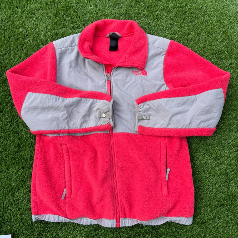 The North Face Denali Womens XL 16 Polartec Fleece Jacket Pink Gray